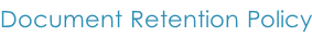 Document Retention Policy